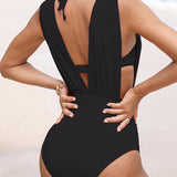 Kostium kąpielowy modelujący sylwetkę z efektem wyszczuplającym brzuch