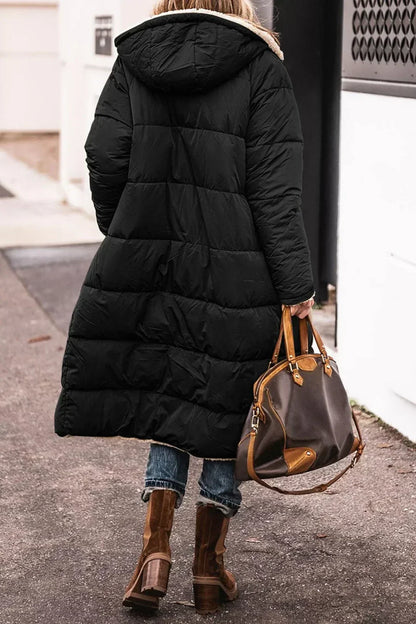 Dwustronny płaszcz zimowy 2w1