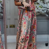 Komplet Boho Oriental z Koszulą i Szerokimi Spodniami