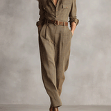 Kombinezon w Kratkę z Wyrafinowanymi Szczegółami