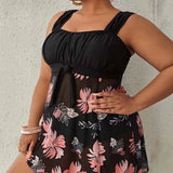 Jednoczęściowy kostium kąpielowy z wbudowanym biustonoszem