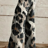 Męskie spodnie vintage z szeroką nogawką