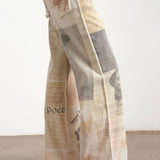 Jeansy z Szerokimi Nogawkami i Wysokim Stanem