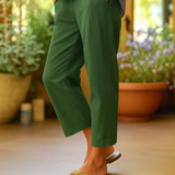 Letnie spodnie z lnu i bawełny