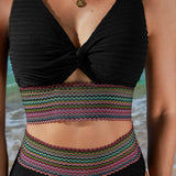 Wyszczuplający bikini z szerokim pasem modelującym brzuch