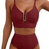 Wysokostanowy bikini modelujący z efektem wygładzenia brzucha