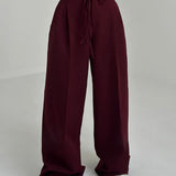 Spodnie z wysokim stanem i szerokimi nogawkami