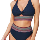 Wyszczuplający bikini z szerokim pasem modelującym brzuch