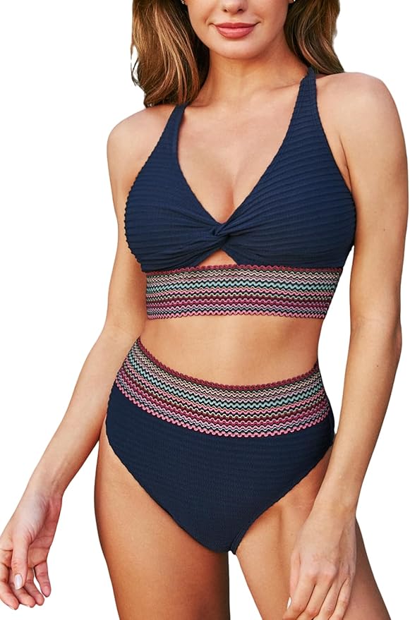 Wyszczuplający bikini z szerokim pasem modelującym brzuch