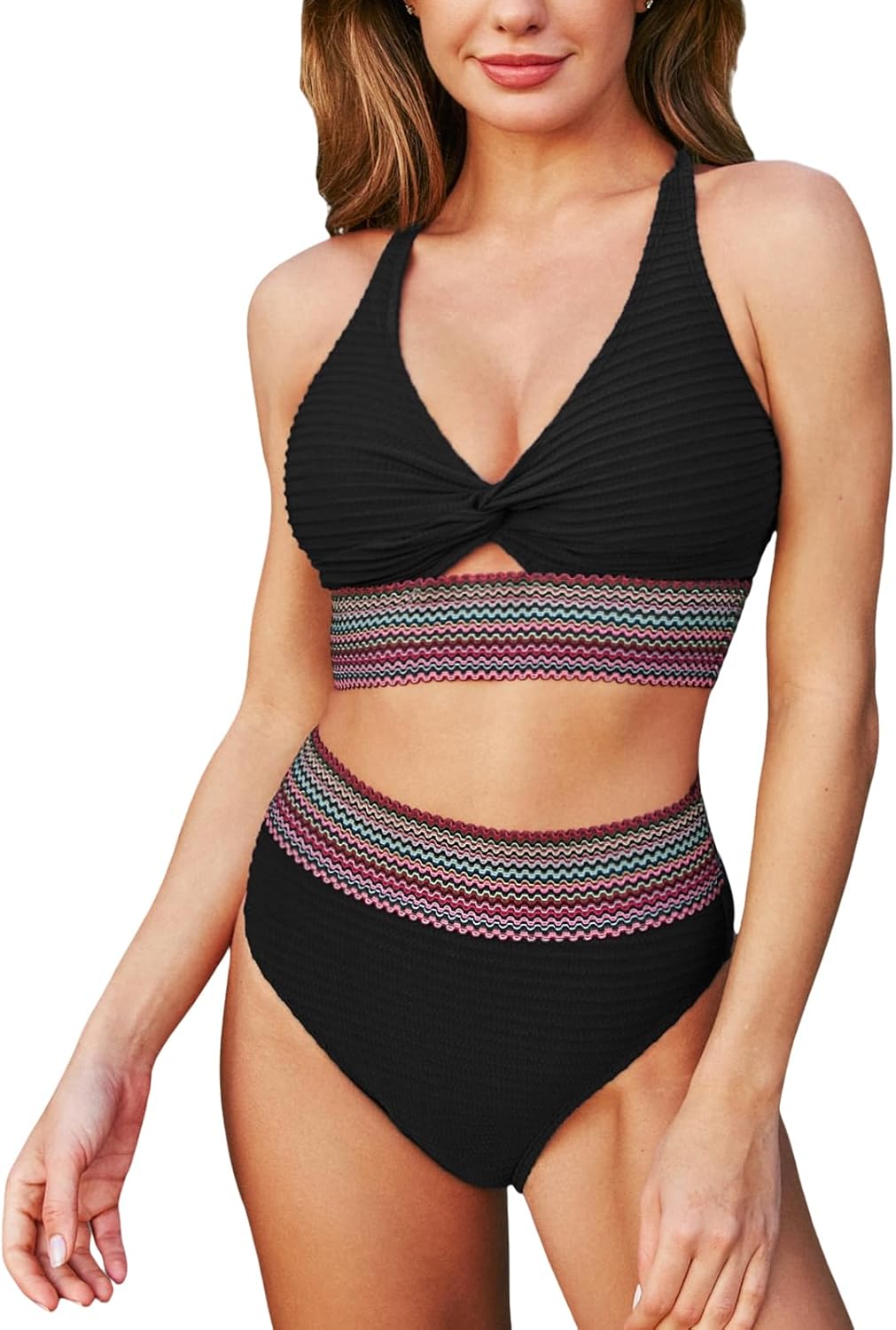 Wyszczuplający bikini z szerokim pasem modelującym brzuch
