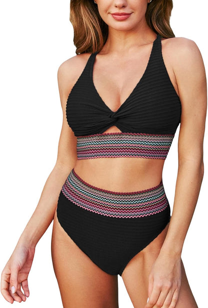 Wyszczuplający bikini z szerokim pasem modelującym brzuch
