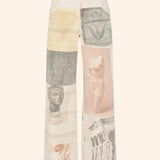 Jeansy z Szerokimi Nogawkami i Wysokim Stanem