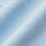 Błękitny komplet z koszulą na guziki i szortami z wysokim stanem