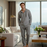 Herren Kapuze Casual Loose Top & Hose 2-teiliges Set