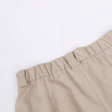 Lniany komplet z kamizelką V-neck i szerokimi spodniami maxi