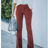 Sztruksowe spodnie dzwony