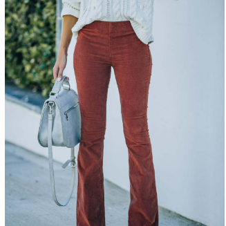 Sztruksowe spodnie dzwony