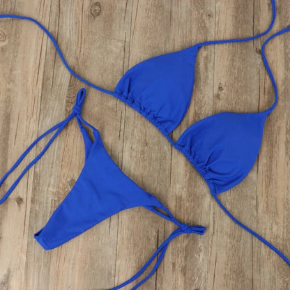 Bikini przepuszczające słońce z efektem równomiernej opalenizny