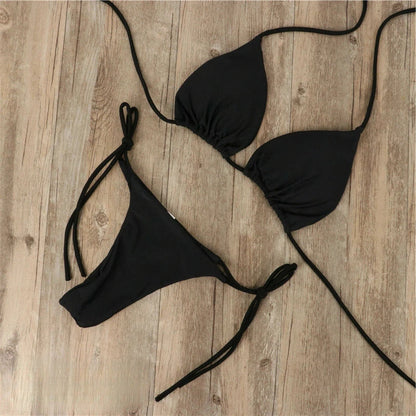 Bikini przepuszczające słońce z efektem równomiernej opalenizny