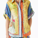 Komplet Mediterranean Art z Koszulą i Spodniami