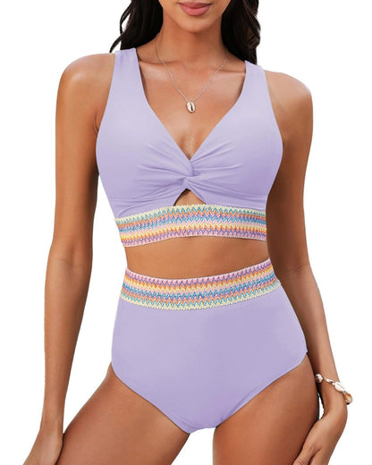 Wyszczuplający bikini z szerokim pasem modelującym brzuch