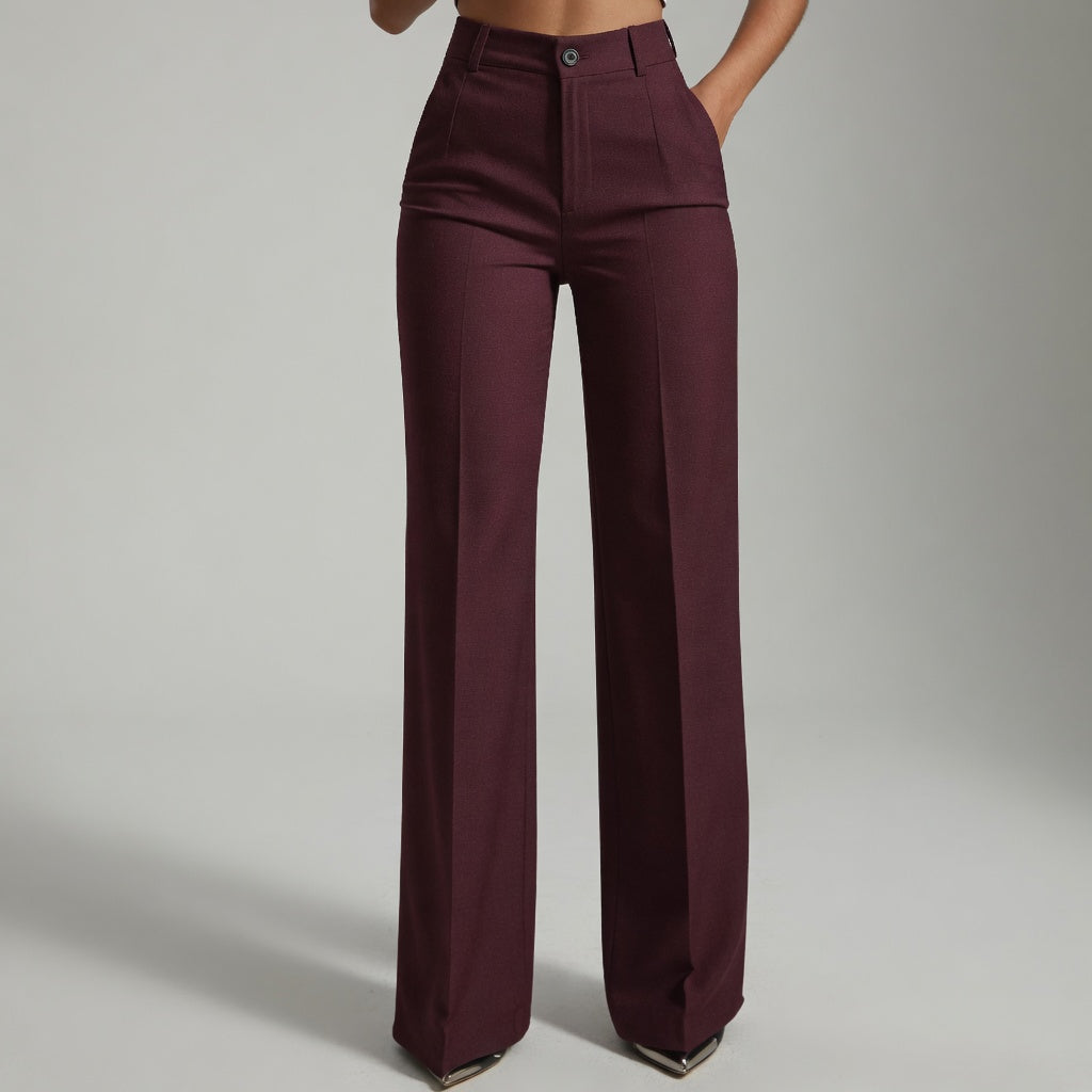 Vivienne | Eleganckie spodnie z wysokim stanem