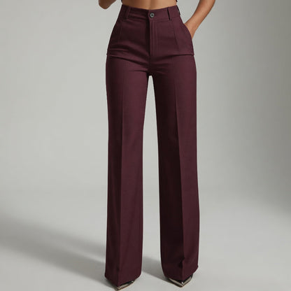 Vivienne | Eleganckie spodnie z wysokim stanem