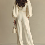 Elegancki komplet z wysokim stanem