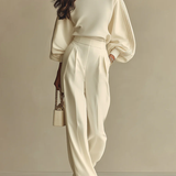 Elegancki komplet z wysokim stanem