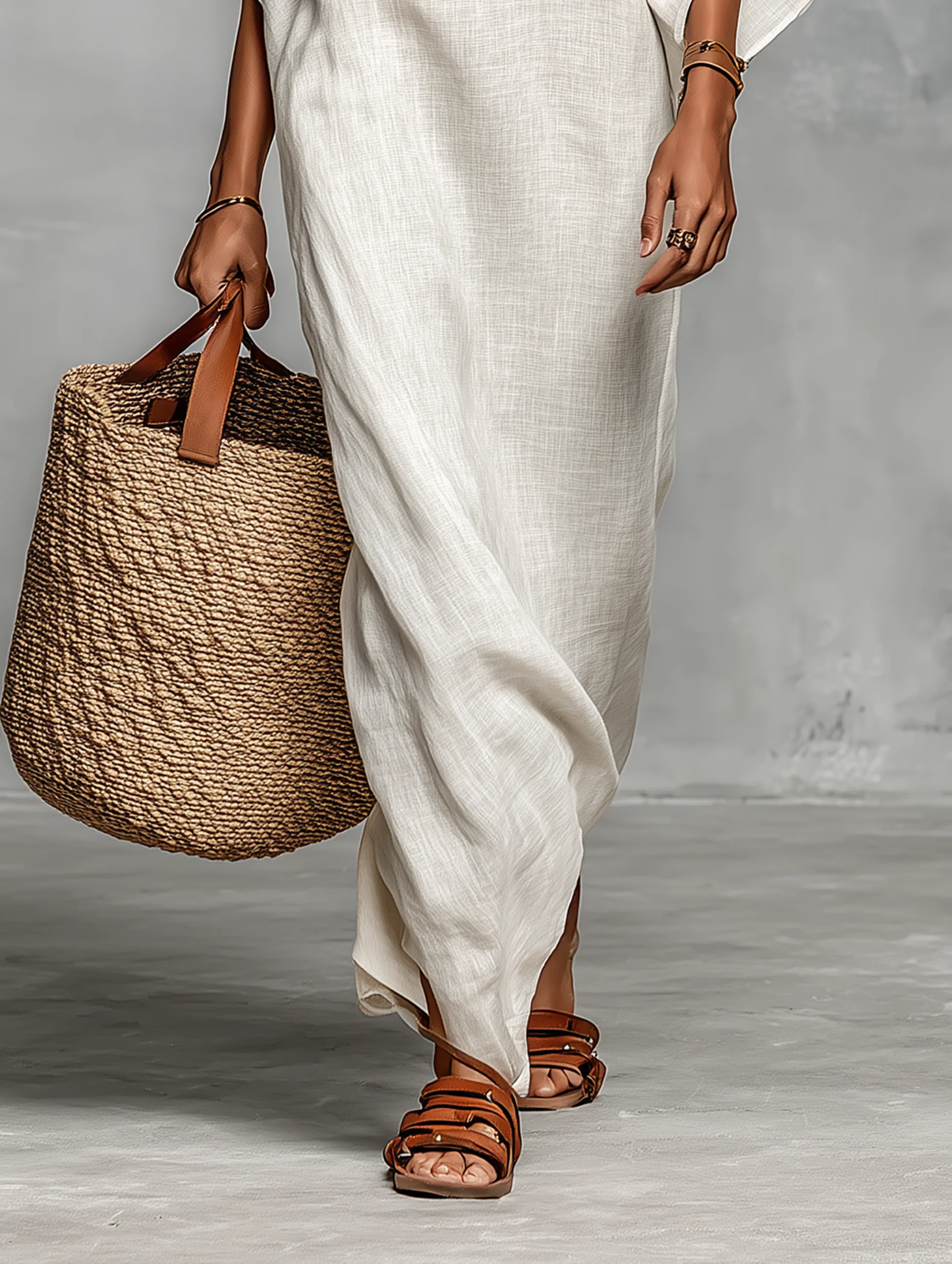 Maxi Sukienka Off-Shoulder z Rękawami Nietoperzowymi