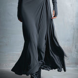 Sukienka maxi z bocznym węzłem