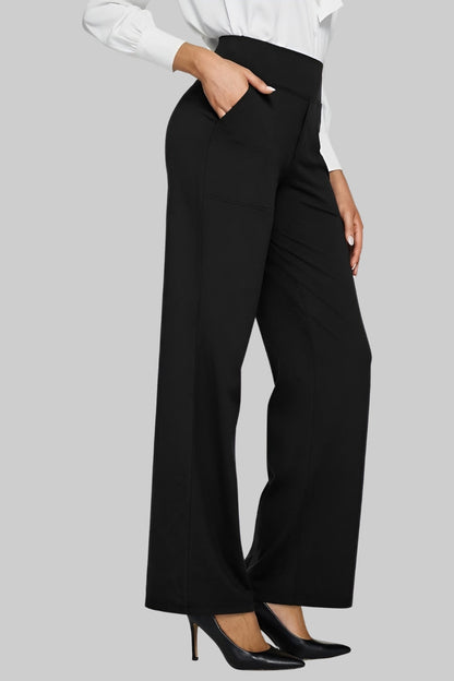 Elastyczne spodnie z kieszeniami