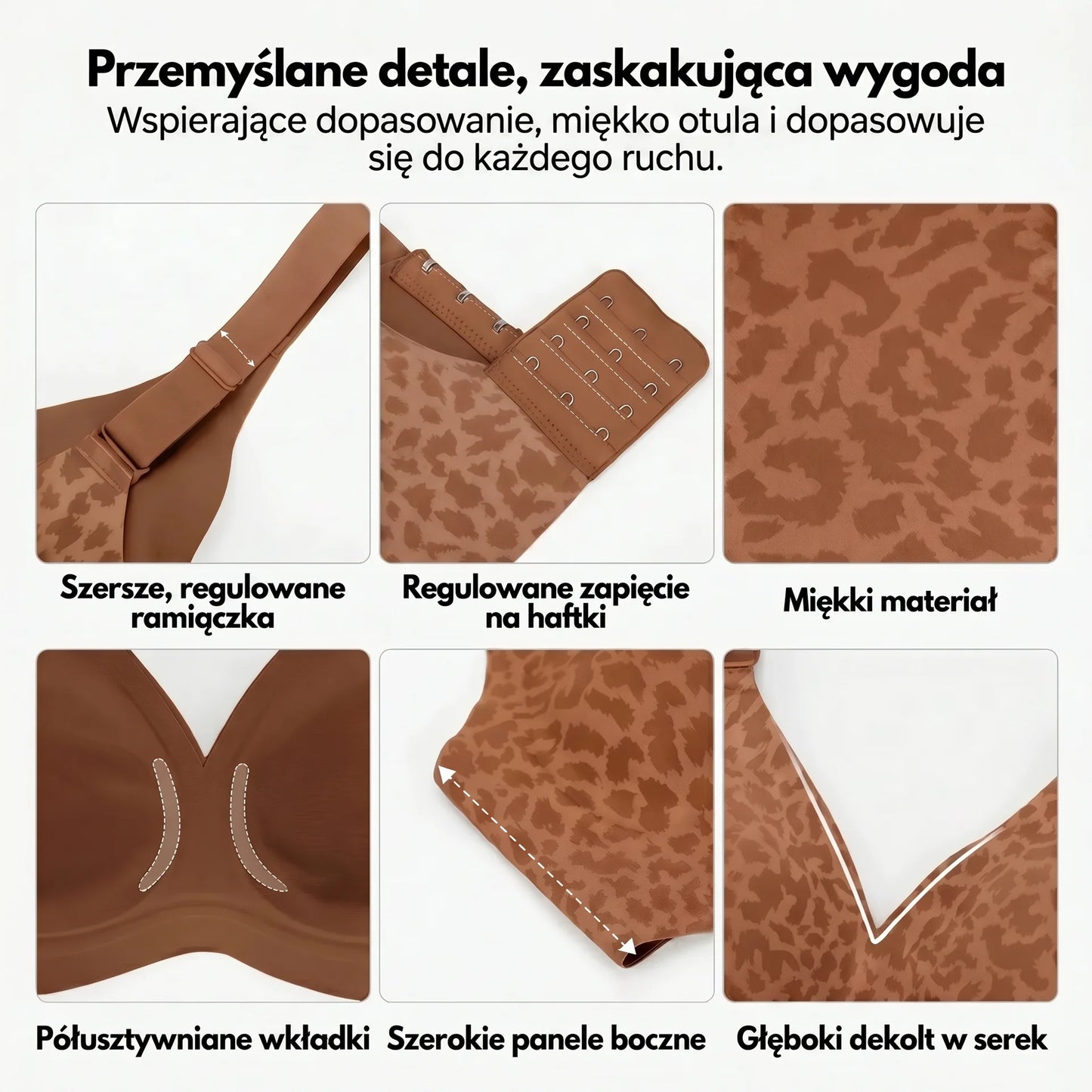Komfortowy Biustonosz z Naturalnym Uniesieniem