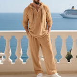 Herren Kapuze Casual Loose Top & Hose 2-teiliges Set