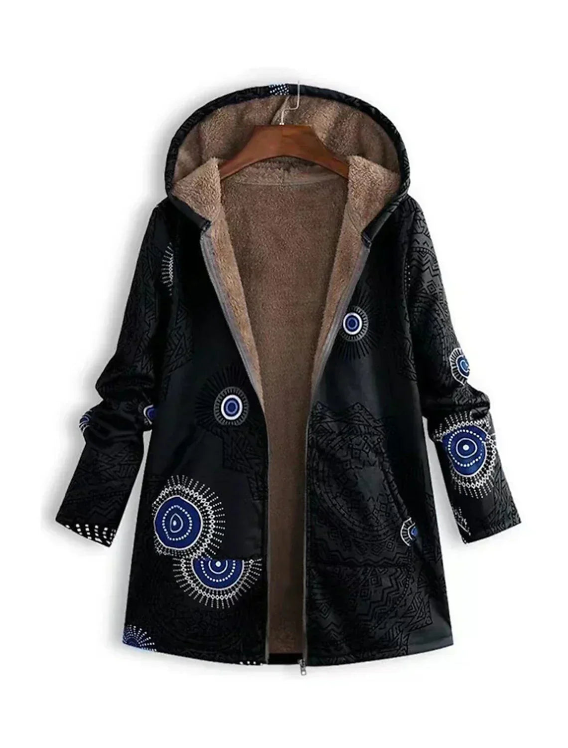 Lekka parka z ciepłym polarowym wnętrzem